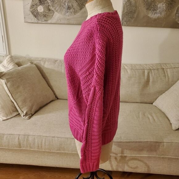 One A Mixed Knit Crew Neck Sweater - Picture 5 of 11